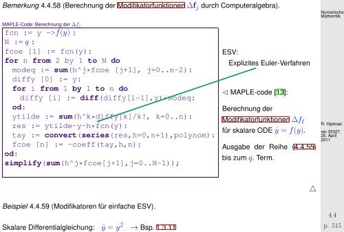 Beispiel - SAM - ETH ZÃ¼rich