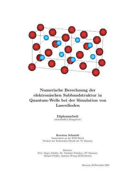 Numerische Berechnung der elektronischen ... - SAM - ETH ZÃ¼rich