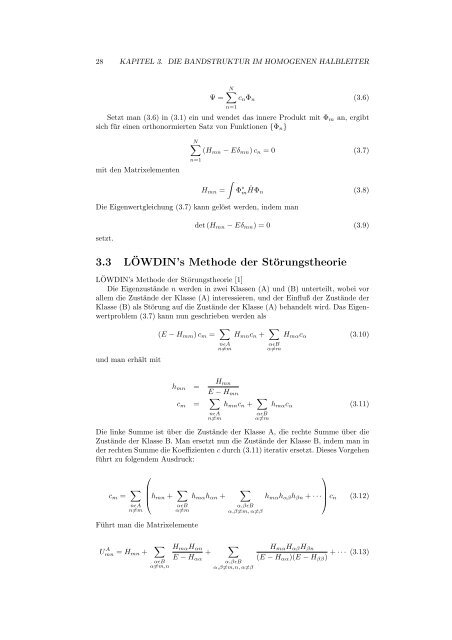 Numerische Berechnung der elektronischen ... - SAM - ETH ZÃ¼rich