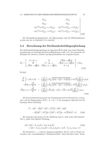Numerische Berechnung der elektronischen ... - SAM - ETH ZÃ¼rich