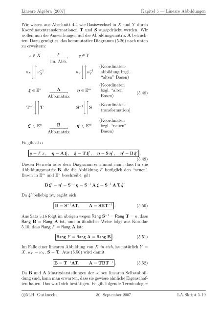 Lineare Algebra - SAM - ETH ZÃ¼rich