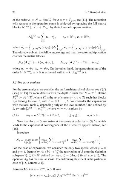 H-Matrix approximation for the operator exponential with applications