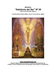 Revista SabidurÃ­a del Ser - Instituto Cultural Quetzalcoatl