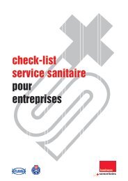 check-list service sanitaire pour entreprises