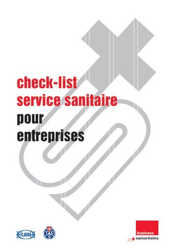 check-list service sanitaire pour entreprises