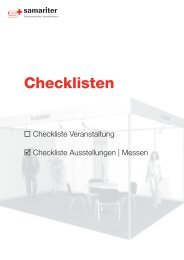 Checklisten - Der Schweizerische Samariterbund