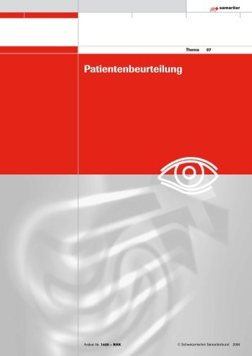 Patientenbeurteilung - Der Schweizerische Samariterbund