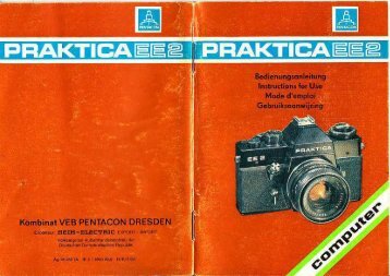 Praktica EE 2 - Bedienungsanleitung - Museum Digital