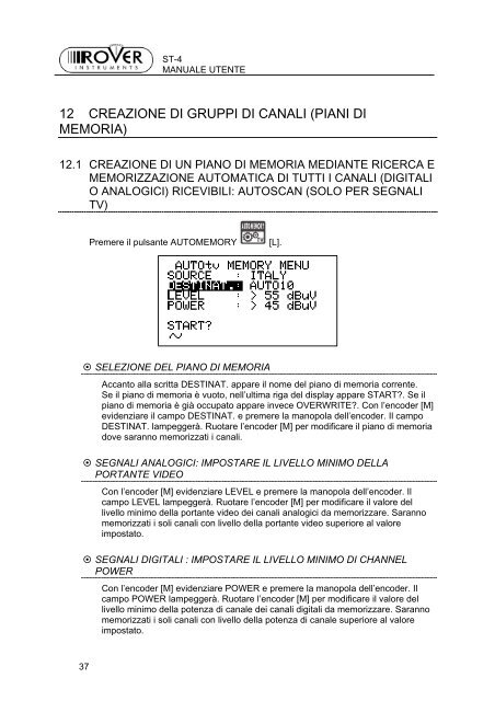 ST4-MANUALE VER 1.53-BS1.0-IT-1.0.pdf - Ro.Ve.R. Laboratories ...