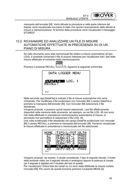 ST4-MANUALE VER 1.53-BS1.0-IT-1.0.pdf - Ro.Ve.R. Laboratories ...