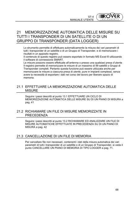 ST4-MANUALE VER 1.53-BS1.0-IT-1.0.pdf - Ro.Ve.R. Laboratories ...