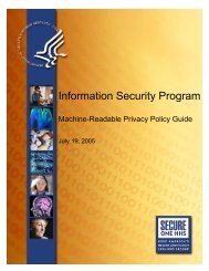 HHS Machine-Readable Privacy Policy Guide - Substance Abuse ...