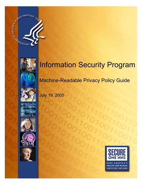 HHS Machine-Readable Privacy Policy Guide - Substance Abuse ...