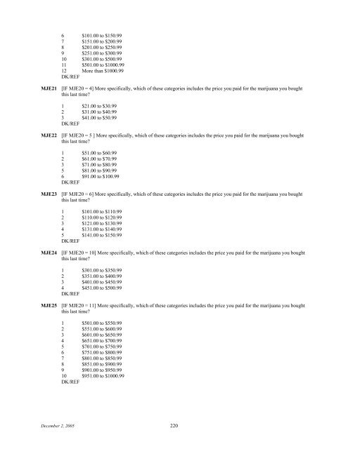 2006 NSDUH CAI Specs for Programming - Substance Abuse and ...