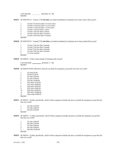 2006 NSDUH CAI Specs for Programming - Substance Abuse and ...