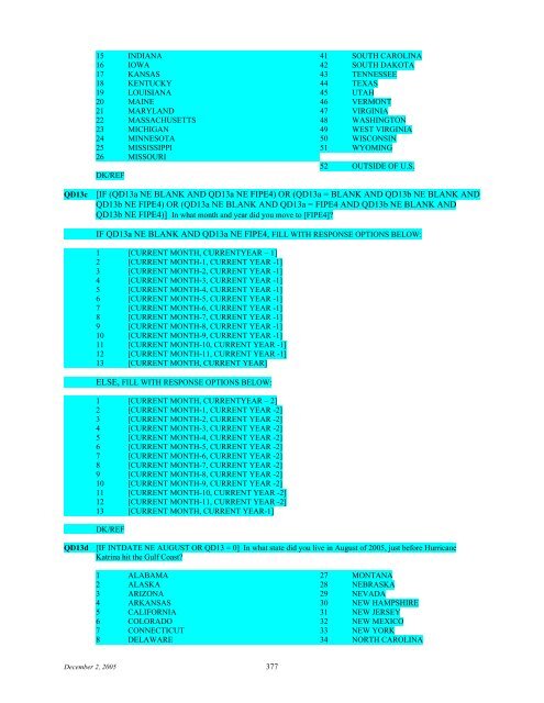 2006 NSDUH CAI Specs for Programming - Substance Abuse and ...