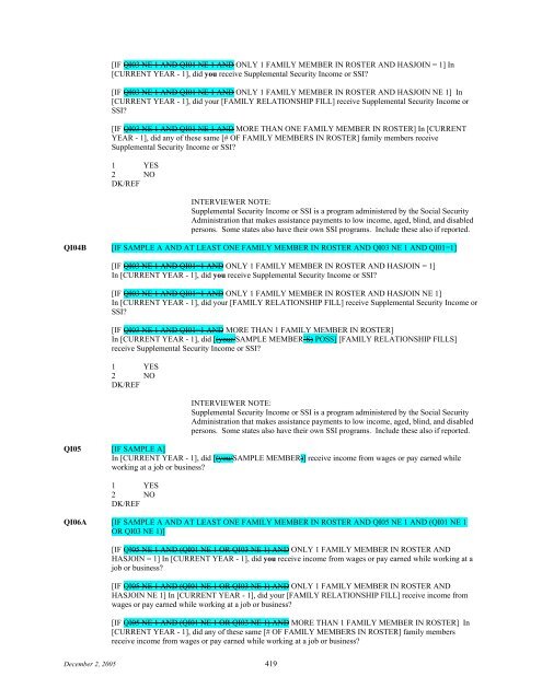 2006 NSDUH CAI Specs for Programming - Substance Abuse and ...