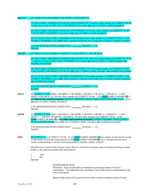 2006 NSDUH CAI Specs for Programming - Substance Abuse and ...