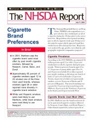 Cigarette Brand Preferences - Substance Abuse and Mental Health ...