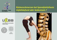 RÃ¼ckenschmerzen bei Spondylolisthesis ... - bei der SAMM