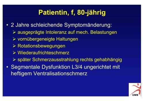 Das schmerzhafte Bewegungssegment: InstabilitÃ¤t ... - bei der SAMM