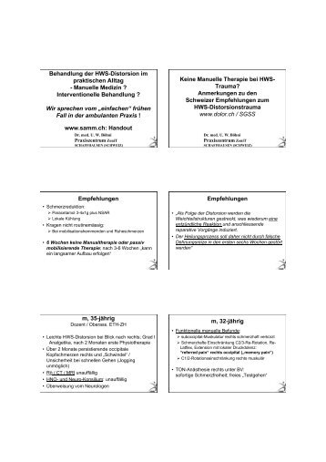 Handout SGPMR HWS Trauma 2012 - bei der SAMM