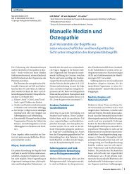 Manuelle Medizin_Komplexe Systeme_Osteopathie - bei der SAMM