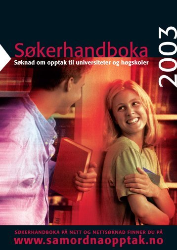 SÃ¸kerhandboka 2003 - Samordna opptak