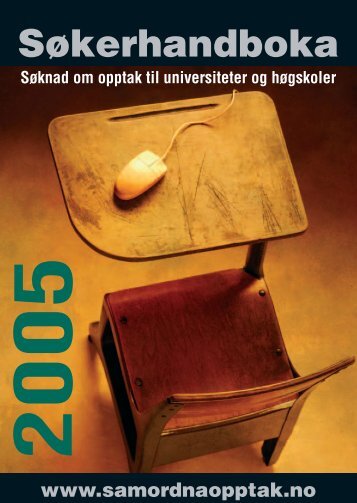 SÃ¸kerhandboka 2005 - Samordna opptak