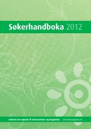 SÃ¸kerhandboka 2012 - Samordna opptak