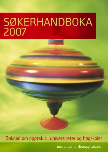 SÃKERHANDBOKA 2007 - Samordna opptak