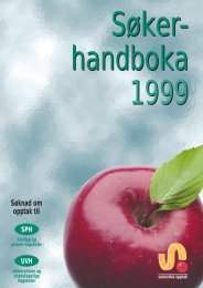 SÃ¸kerhandboka 1999 - Samordna opptak