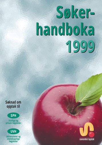 SÃ¸kerhandboka 1999 - Samordna opptak