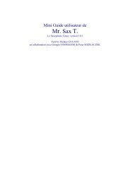 Guide utilisateur de Mr. Sax T., Le Saxophone ... - Sample Modeling