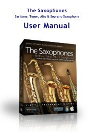 Saxophones User Manual v.1.1.1 - Sample Modeling