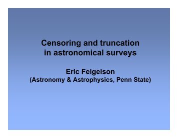 Censoring and truncation in astronomical surveys