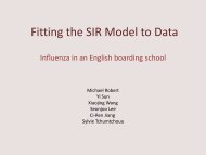 Fitting the SIR Model to Data - SAMSI