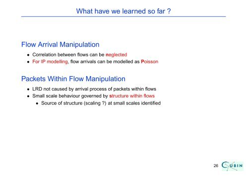 Semi-Experiments and the Modelling of Internet Traffic - SAMSI