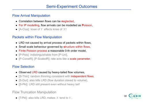 Semi-Experiments and the Modelling of Internet Traffic - SAMSI