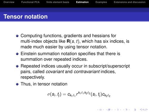 Economical Models for Functional Covariation - SAMSI