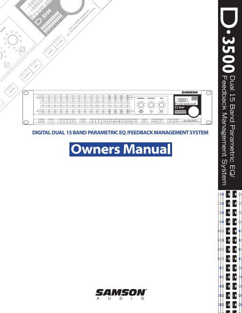 D-3500 User Manual - Samson