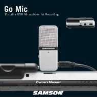 Download the Go Mic English User Manual in PDF format - Samson