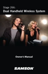 Owner's Manual - Samson