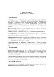 Bases legales del concurso - Samsung