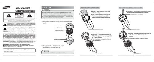 Série SCV-2080R Guide d'installation rapide - Samsung Techwin UK