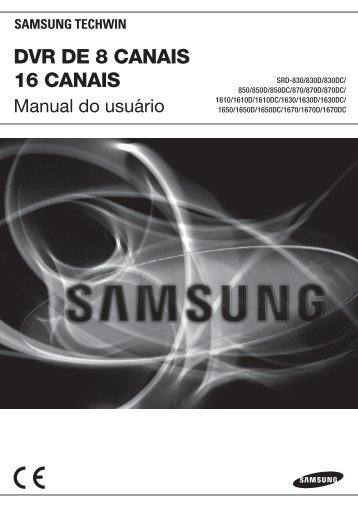 User Manual_SRD-16XX, 8XX_PORTUGUESE.indb - Samsung ...