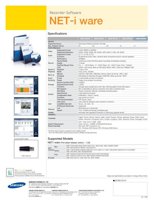 Net-i ware - Samsung Techwin UK