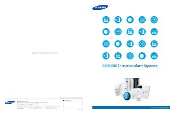 SAMSUNG Intrusion Alarm Systems - Samsung Techwin UK
