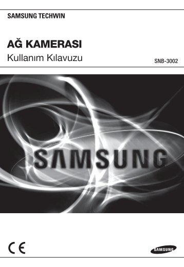 User Manual-SNB-3002-TURKISH_Web-.indb - Samsung Techwin UK