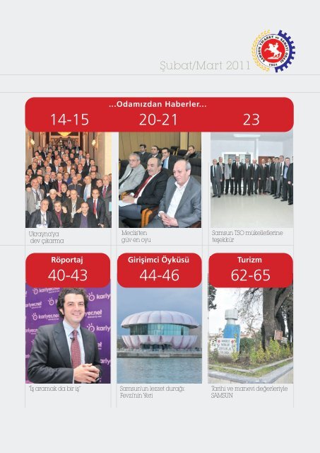 AÃ§Ä±lÄ±m SayÄ±:17 Åubat/Mart 2011 - Samsun Ticaret ve Sanayi OdasÄ±